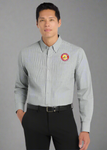 Embroidered Men's Plaid Pattern Easy Care Shirt  #404834