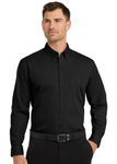 Embroidered  Long Sleeve Carefree Poplin Shirt  #401335