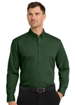Embroidered  Long Sleeve Carefree Poplin Shirt  #401335
