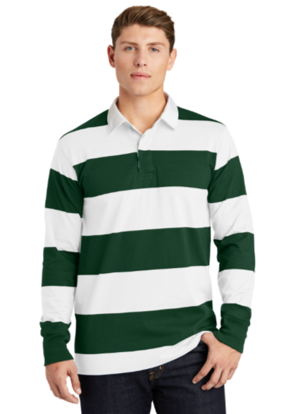 Embroidered EZCotton Long Sleeve Rugby Polo#404773