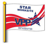 VPP Star Worksite Flag 3'x5' Double Sided - #1023700