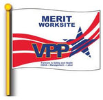 Merit Worksite Flag Double Sided - # 404186