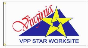 Virginia VPP Star Worksite Flag Double Sided - #404191