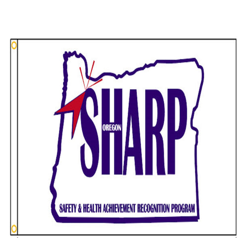 Oregon SHARP Flag Double Sided - #404187