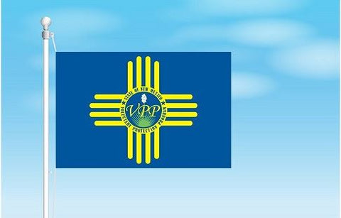 New Mexico Zia VPP Star Worksite Flag Double Sided - #404188