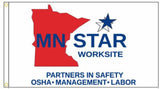 Minnesota VPP Star Worksite Flag Double Sided - #404192