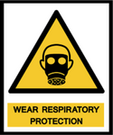 Respiratory Protection Hard Hat Decal Full Color - #404090