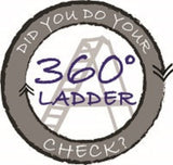 Ladder Safety Round Hard Hat Decal Full Color - #403952