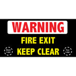 Fire Exit Banner - #225035