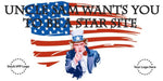 Uncle Sam Wants You Star Site Banner - #403391B