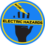 Electrical Safety Round Magnet Full Color - #403985