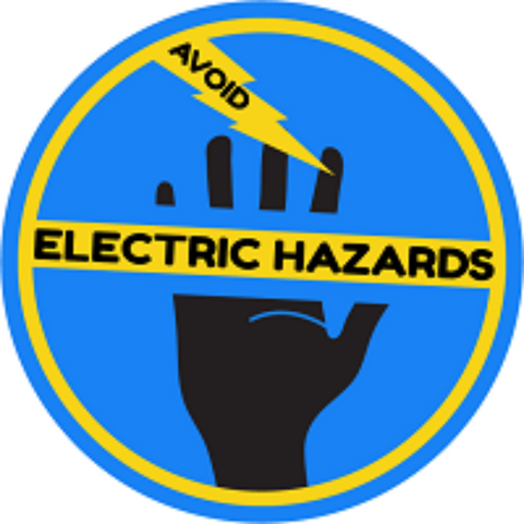 Electrical Safety Round Hard Hat Decal Full Color - #403987