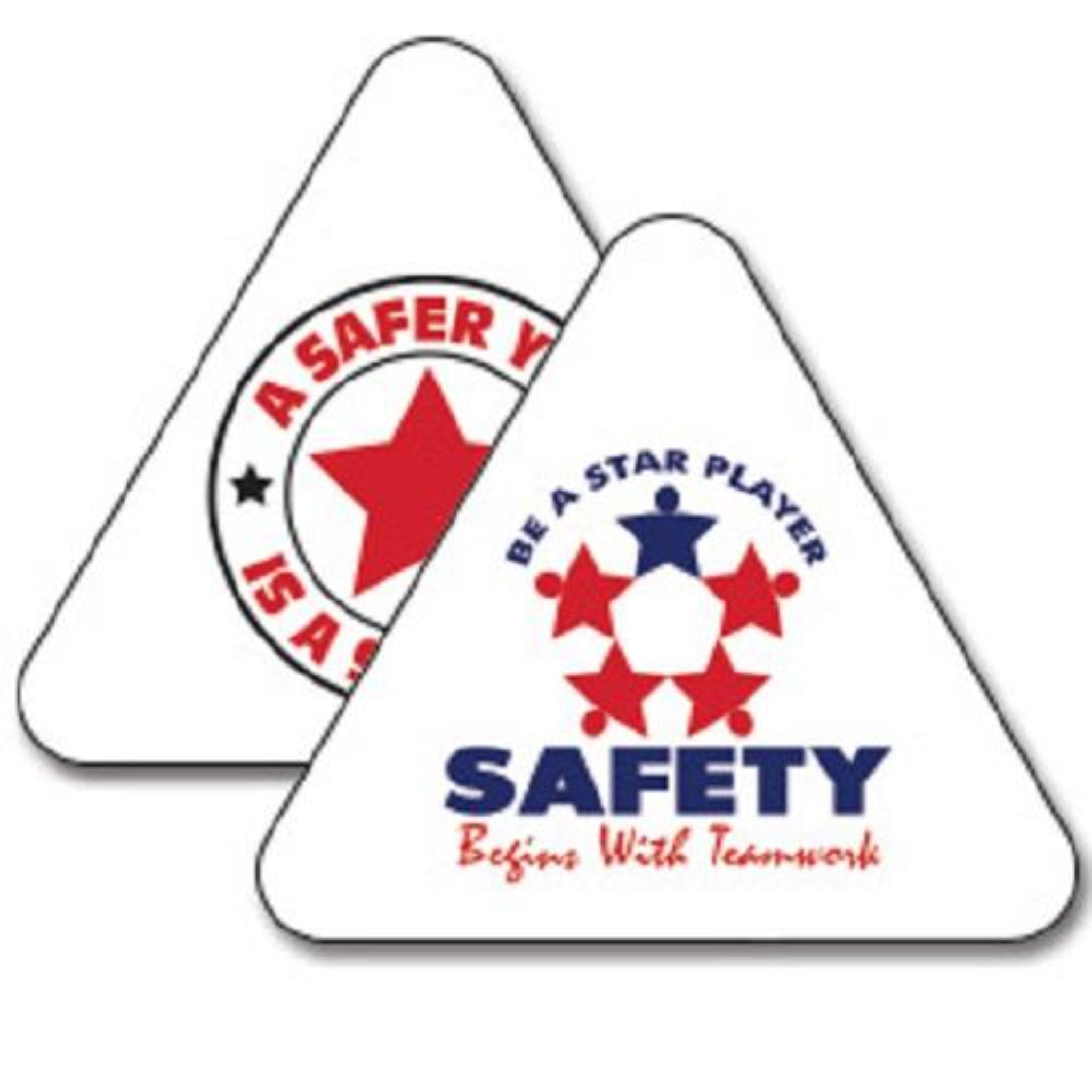 Triangle Hard Hat Decal Full Color - #400051