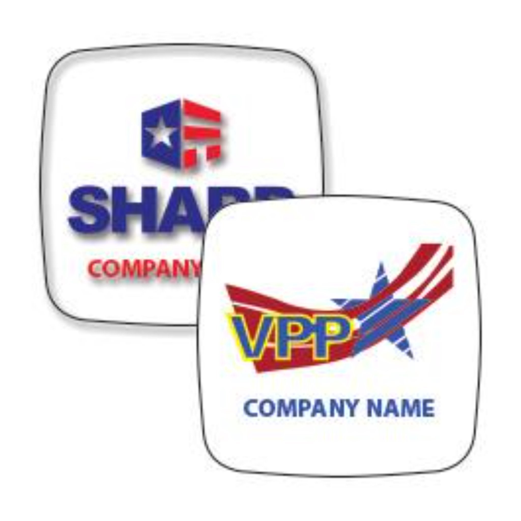 Square Hard Hat Decal Full Color - #400053