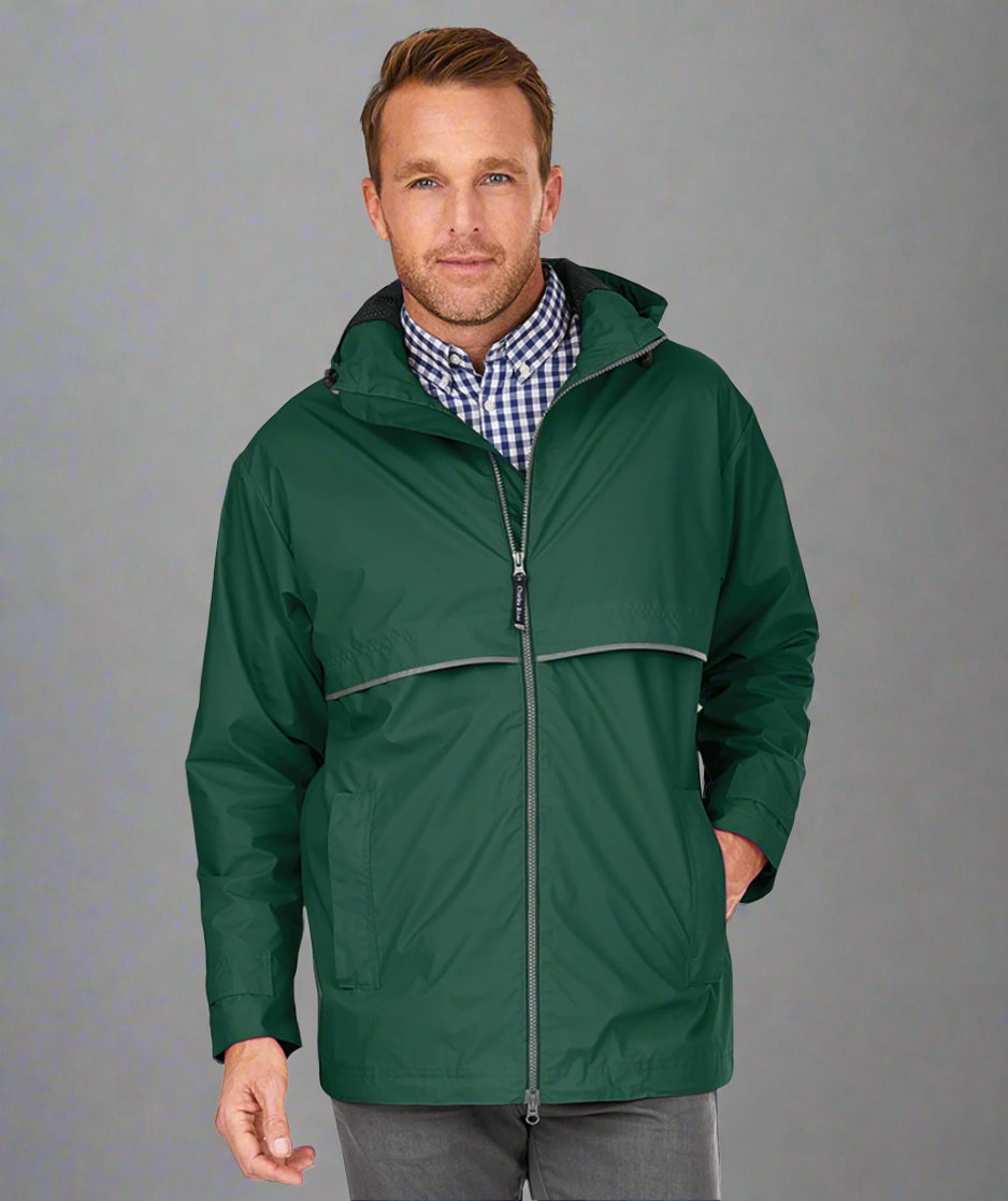 Men's Rain Jacket Embriodered Left Chest- #400227