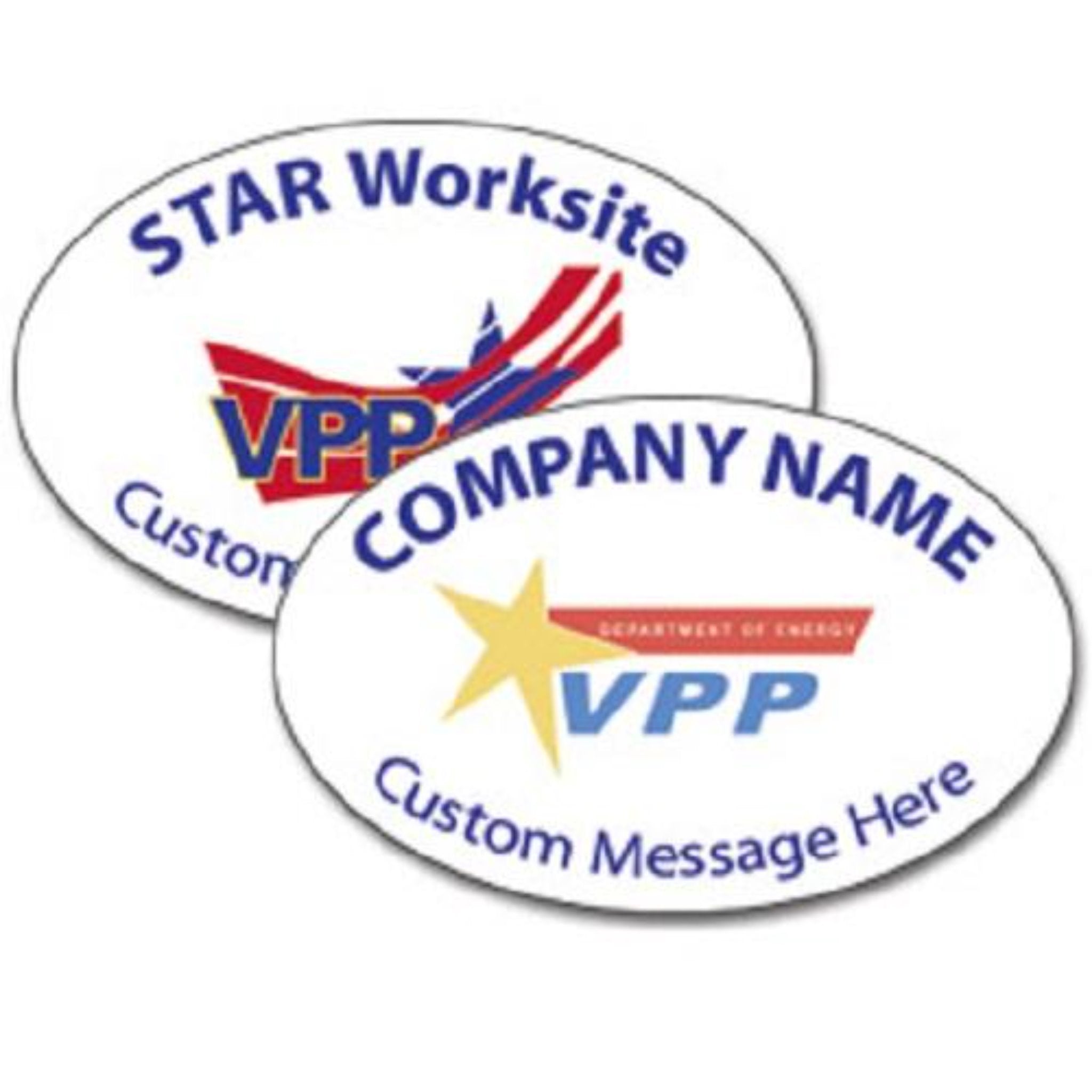 Oval Hard Hat Decal Full Color - #400387