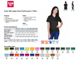Ladies' Team 365® Zone Performance T-Shirt - SKU#400574