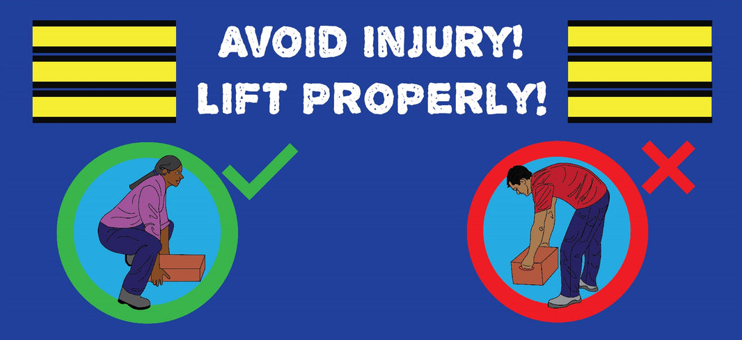 Ergonomics Lifting Banner - #401095B