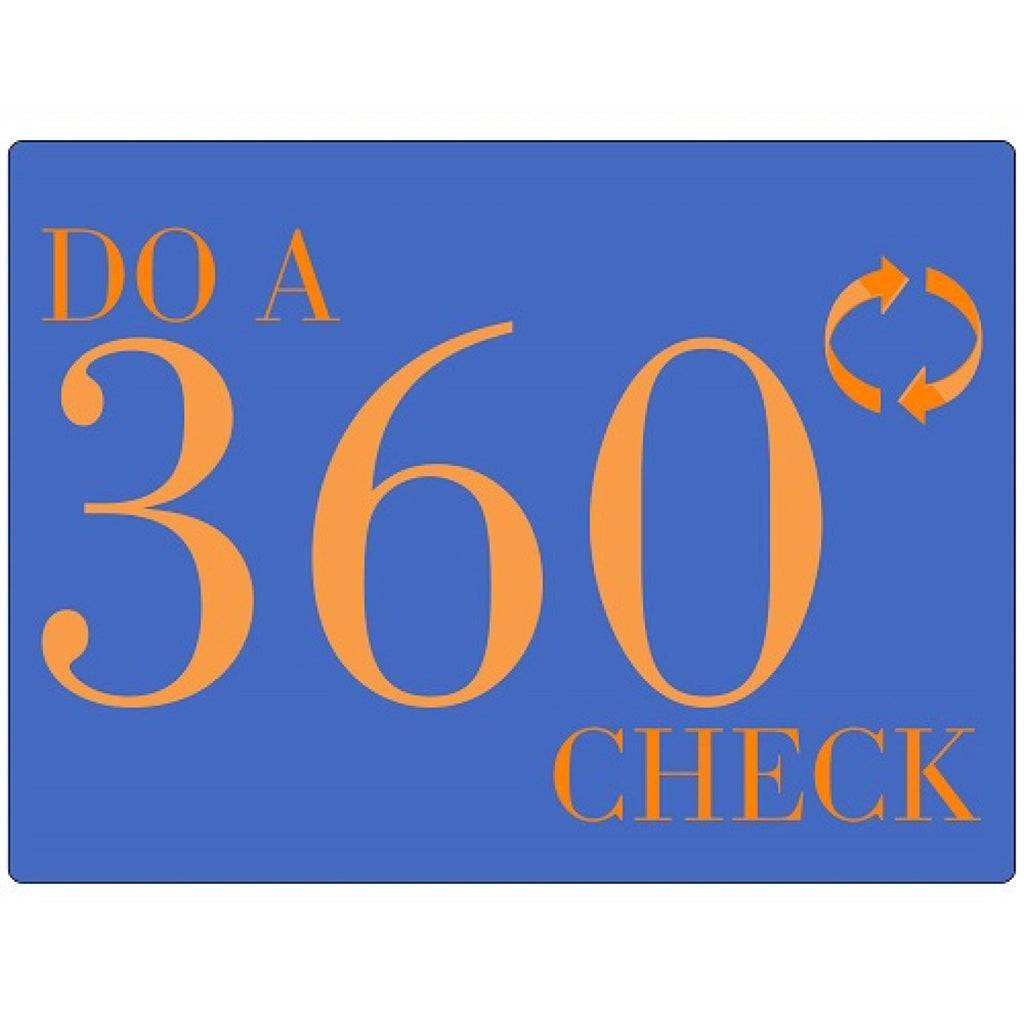 360 Check Icon Do A 360 Check – Walk Around Poster - #401411P – VPPStore