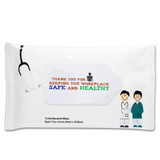 Antibacterial Pouch Wipes - Doctor and Nurse  - #401630