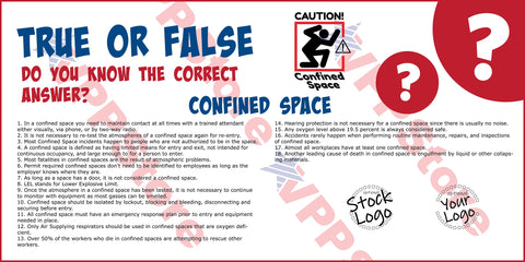 True False Confined Space Banner - #402694B