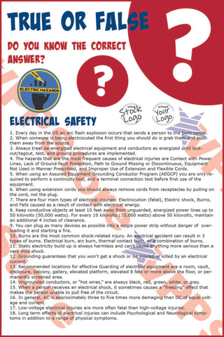 True False Electrical Safety Poster - #402695P