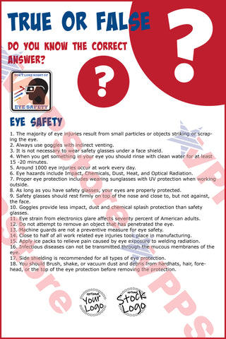 True False Eye Safety Poster - #402696P