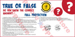 True False Fall Protection Banner - #402697B