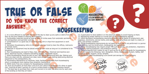 True False Housekeeping Banner - #402703B
