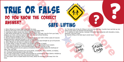 True False Safe Lifting Banner - #402709B