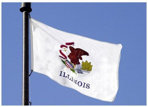 Illinois Outdoor State Flag - #402803