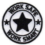 Embroidery Patch with Heat Seal Backing w/Work Safe Logo - #400535