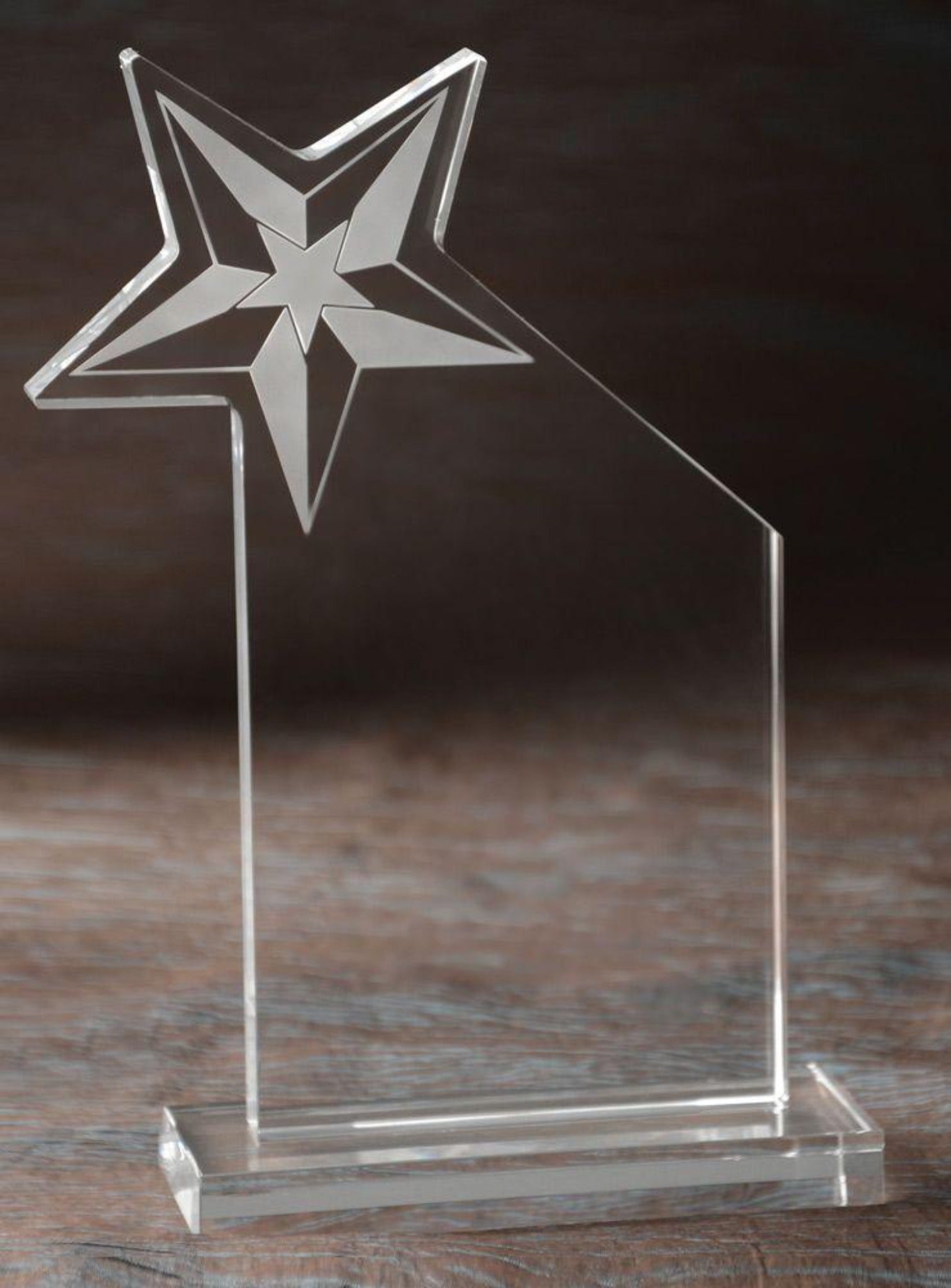 Large Liberty Star Optical Crystal Award - SKU#403519