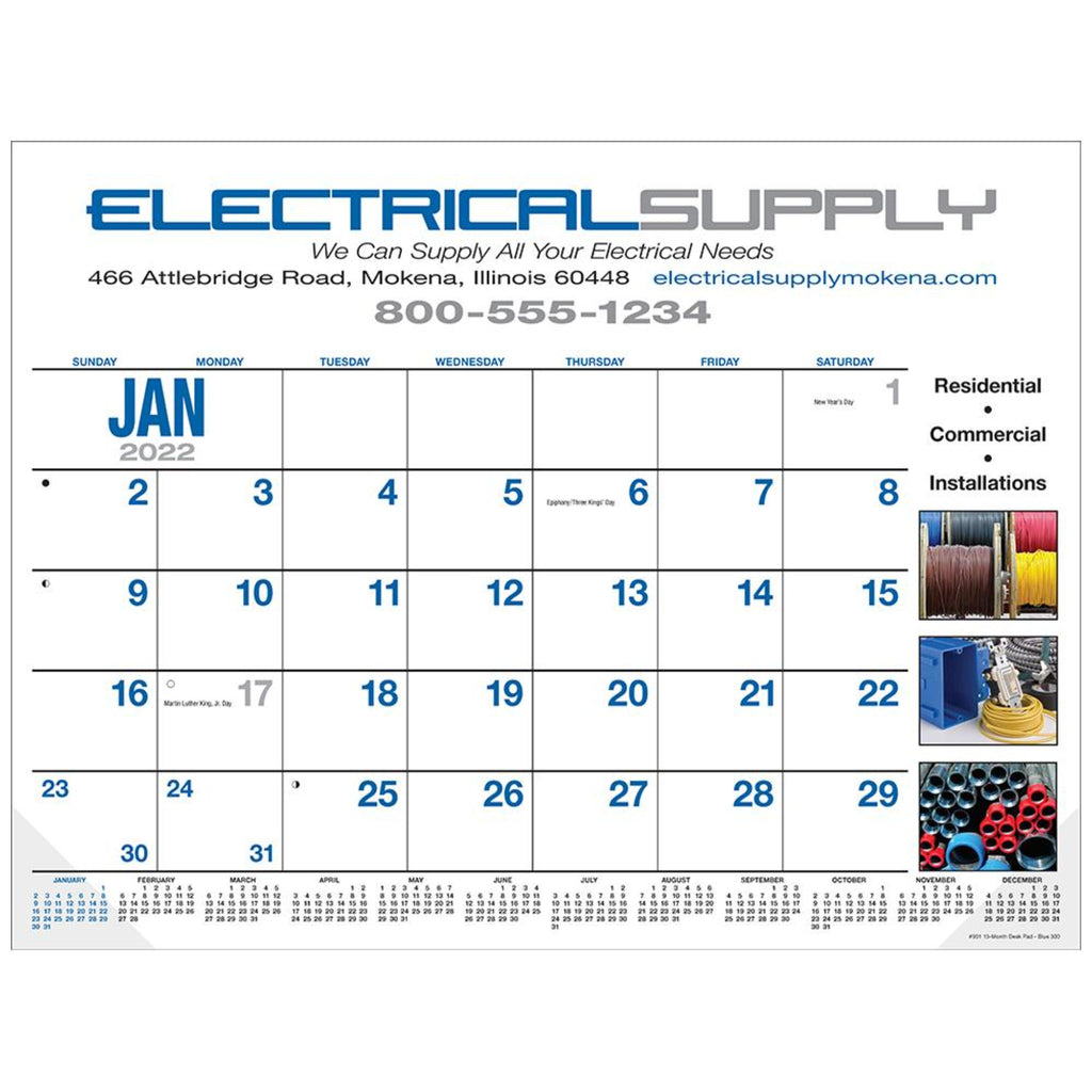 13 Month Desk Pad Calendar 403699 VPPStore