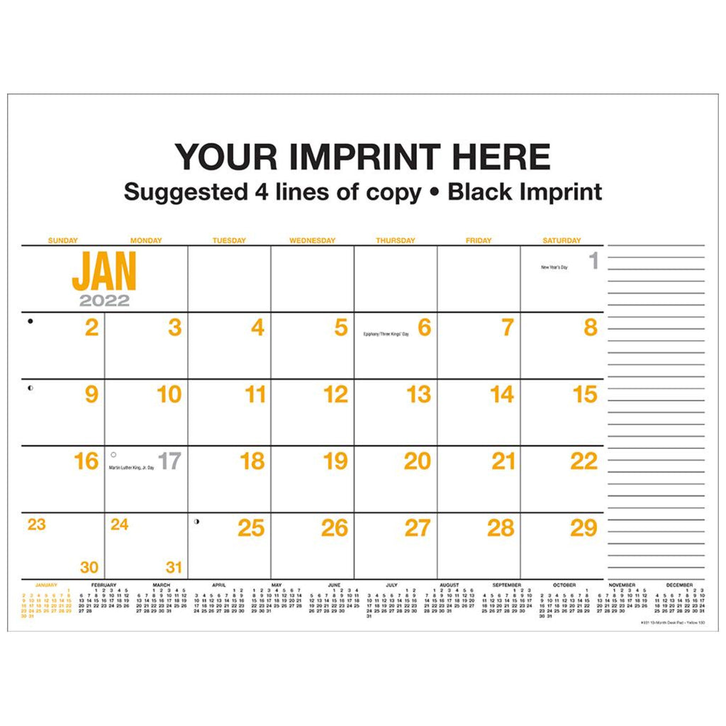 13 Month Desk Pad Calendar 403699 VPPStore