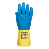Double Dipped Latex Gauntlet Gloves - #403846