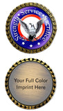 Full Color Coin Wreath Border - #403905