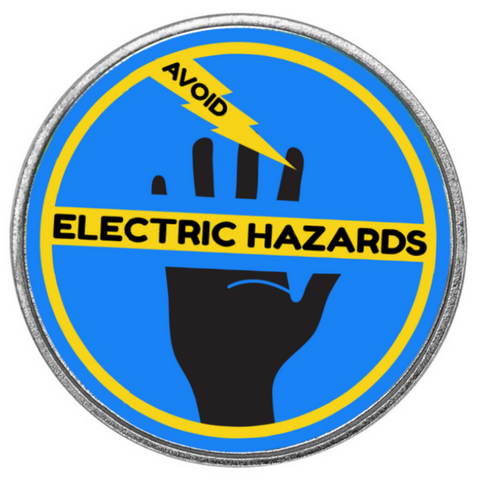 Electrical Safety Round Lapel Pin - #403986