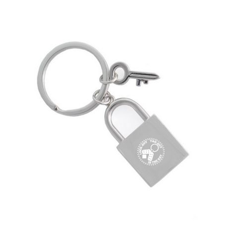 Metal Lock & Key Key Tag  - #404076
