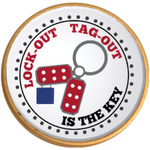 Lockout Tagout Lapel Pin - #404106