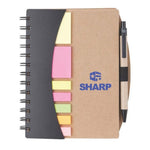 Broome Mini Journal with Pen, Flags & Sticky Notes w/SHARP Logo - #403090