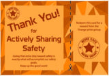 Actively Sharing Safety Employee Engagement Program Package Containing Cards and Prizes - #401966