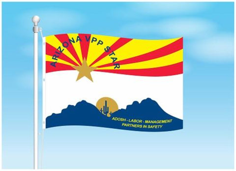 Arizona VPP Star Worksite Flag Double Sided - #400441