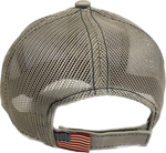 American Flag Sandwich Bill Cap w/OSHA Logo - #404312