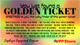Golden Ticket Employee Engagement Work Safe (Deluxe Prize Package) - #403933