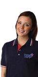 Women's Navy USA Made Polo w/ VPP Logo - #401625