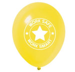 Decorated Latex Balloons w/Work Safe Logo - #402722