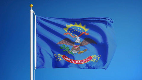 North Dakota Outdoor State Flag - #402824